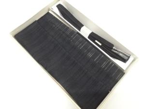 未使用品　正絹　喪服用　夏用帯揚げ・手組帯締めセット